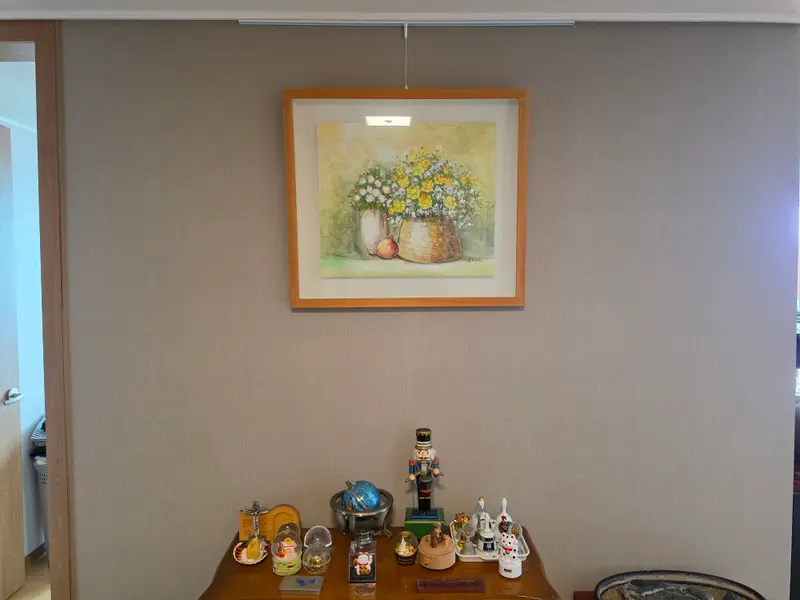 거실 · 복도 · 장식장 위, 집 안 여러 그림 설치 사진 8