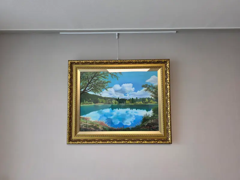 레일 달고, 와이어 내리고, 수평 맞추기 설치 사진 5